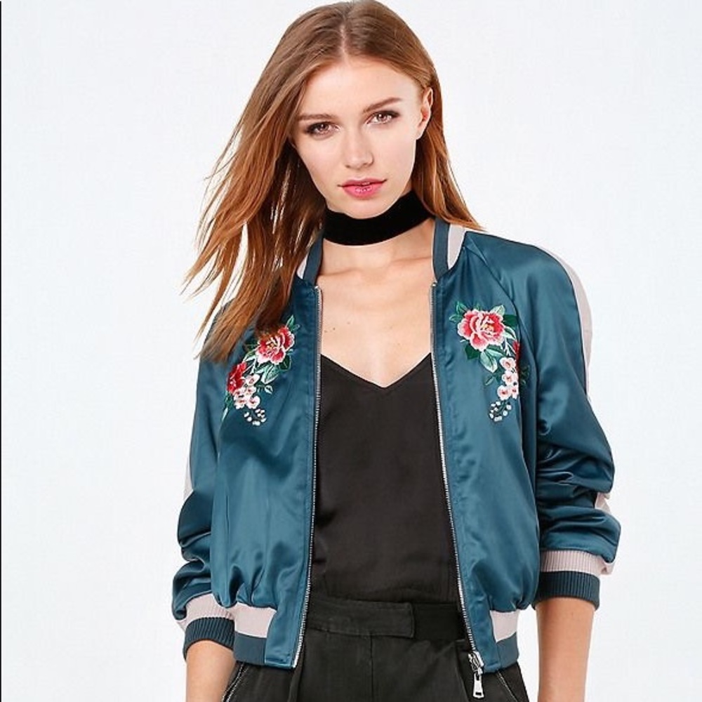 Bebe reversible Bomber Jacket NWT size S